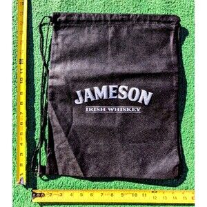 Jameson Irish Whiskey Logo Promo Large 16x13" Drawstring Cinch Bag Backpack New
